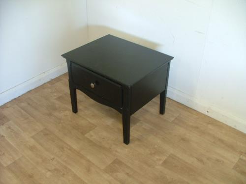 Black Bedside Table