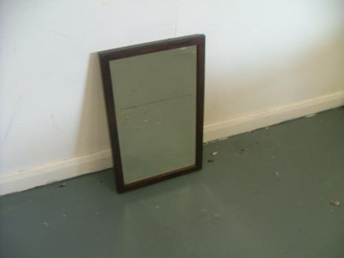 Wooden Framed Small Mirror