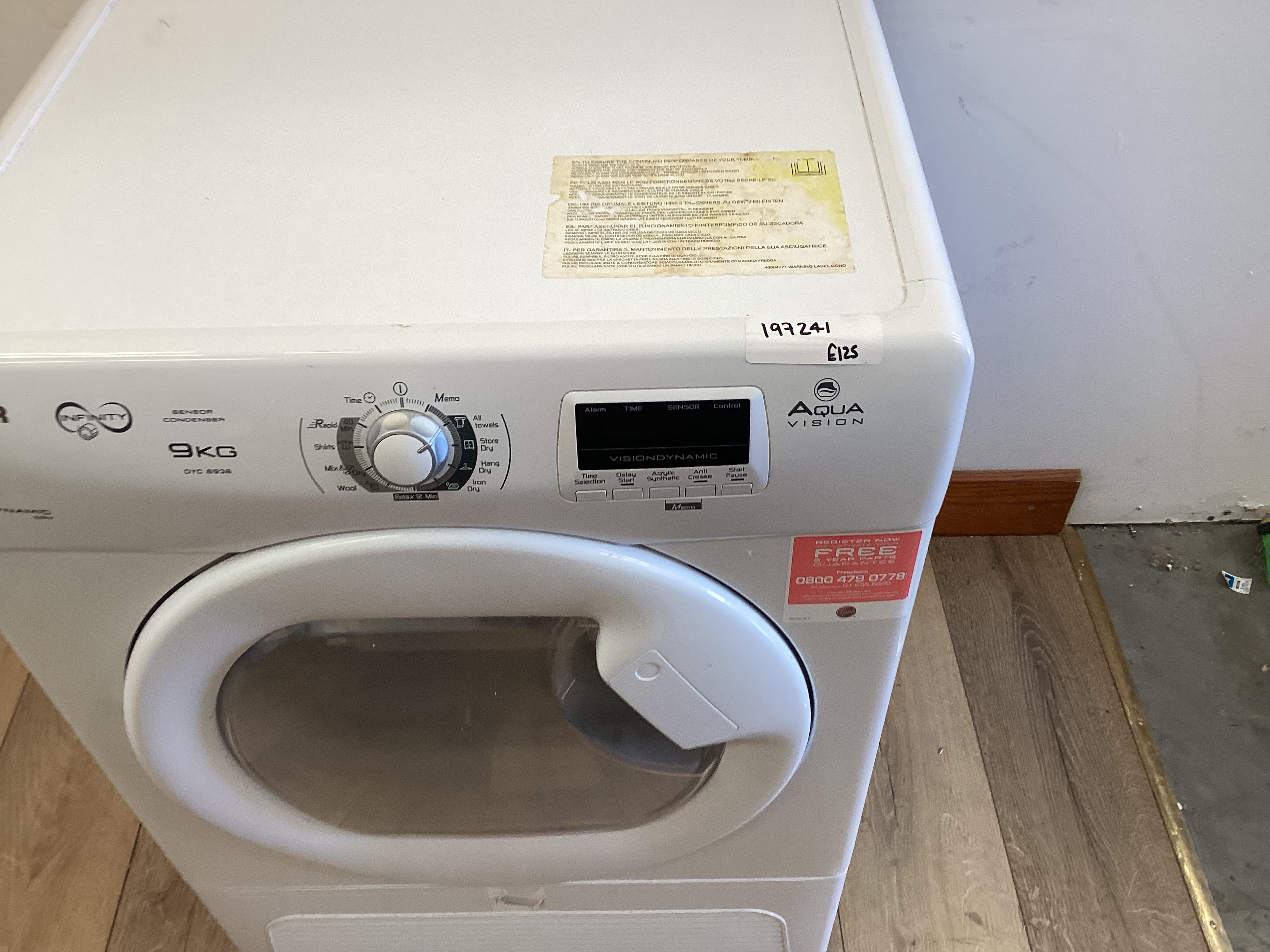 Hotpoint 9kg Condenser Tumble Dryer