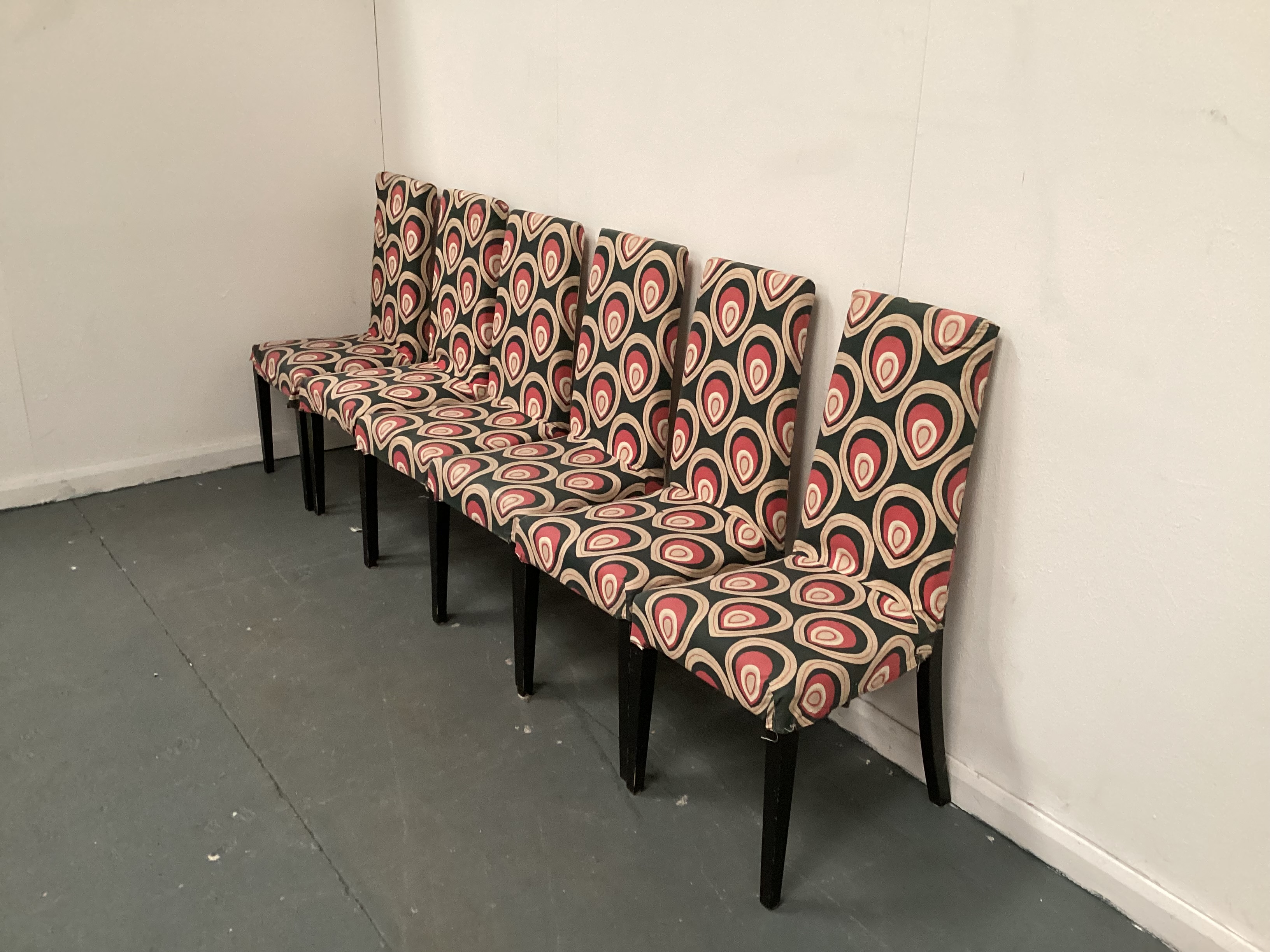    6x Fabric Dining Chairs