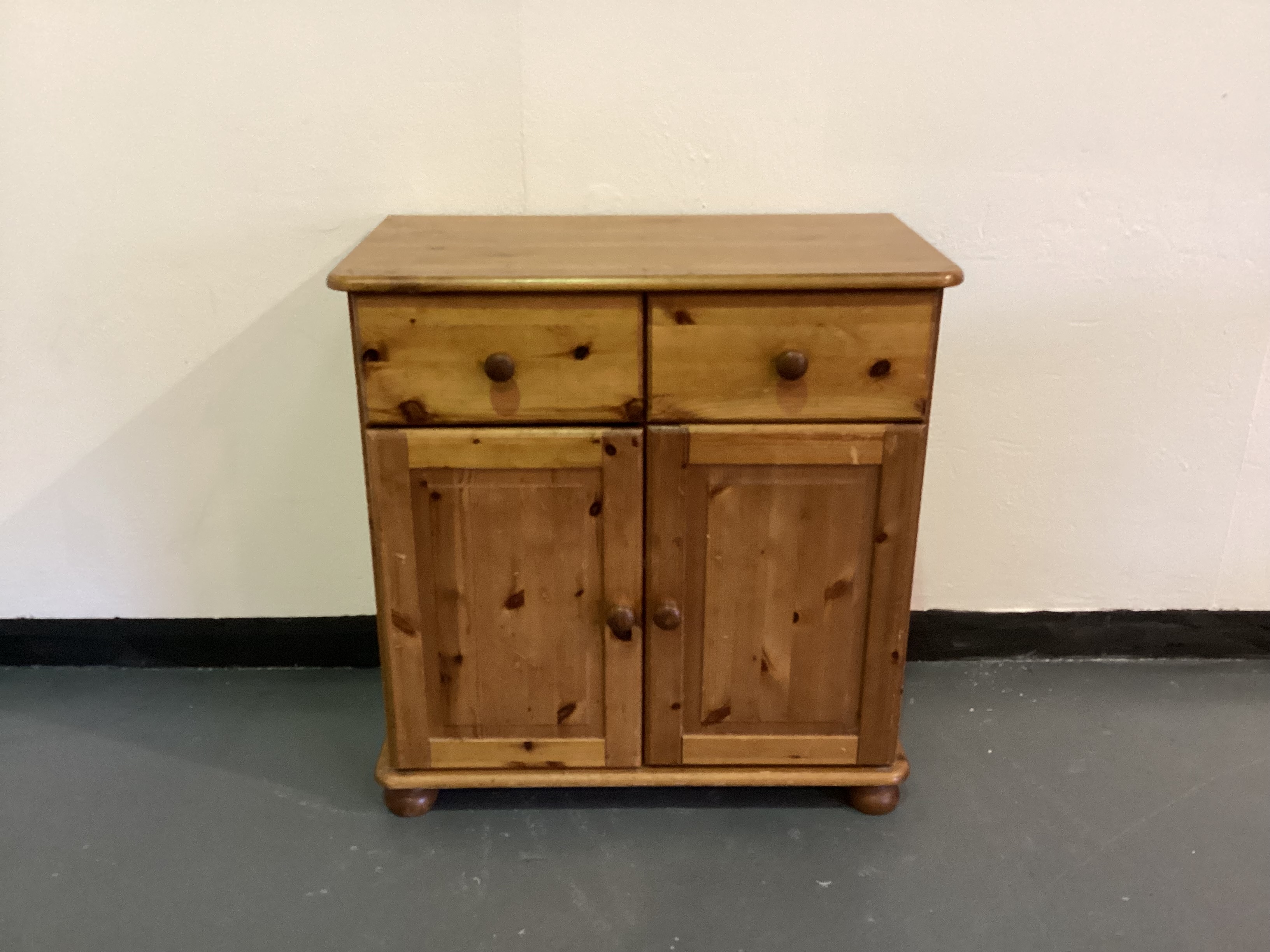 Pine Cupboard with Drawers