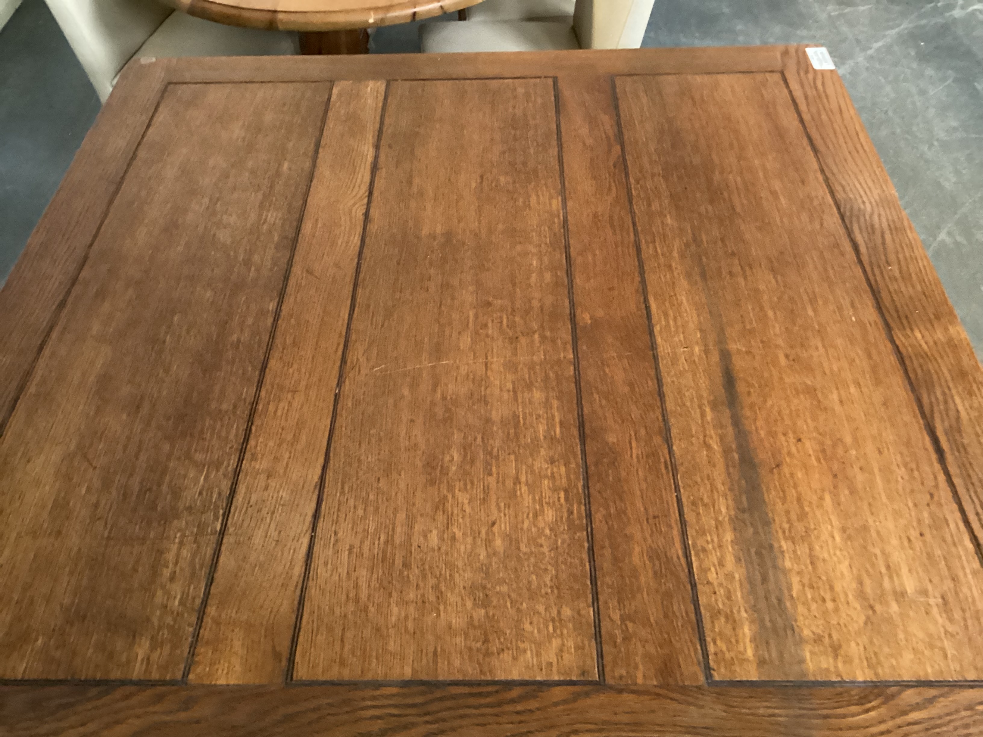Large Oak Extending Dining Table