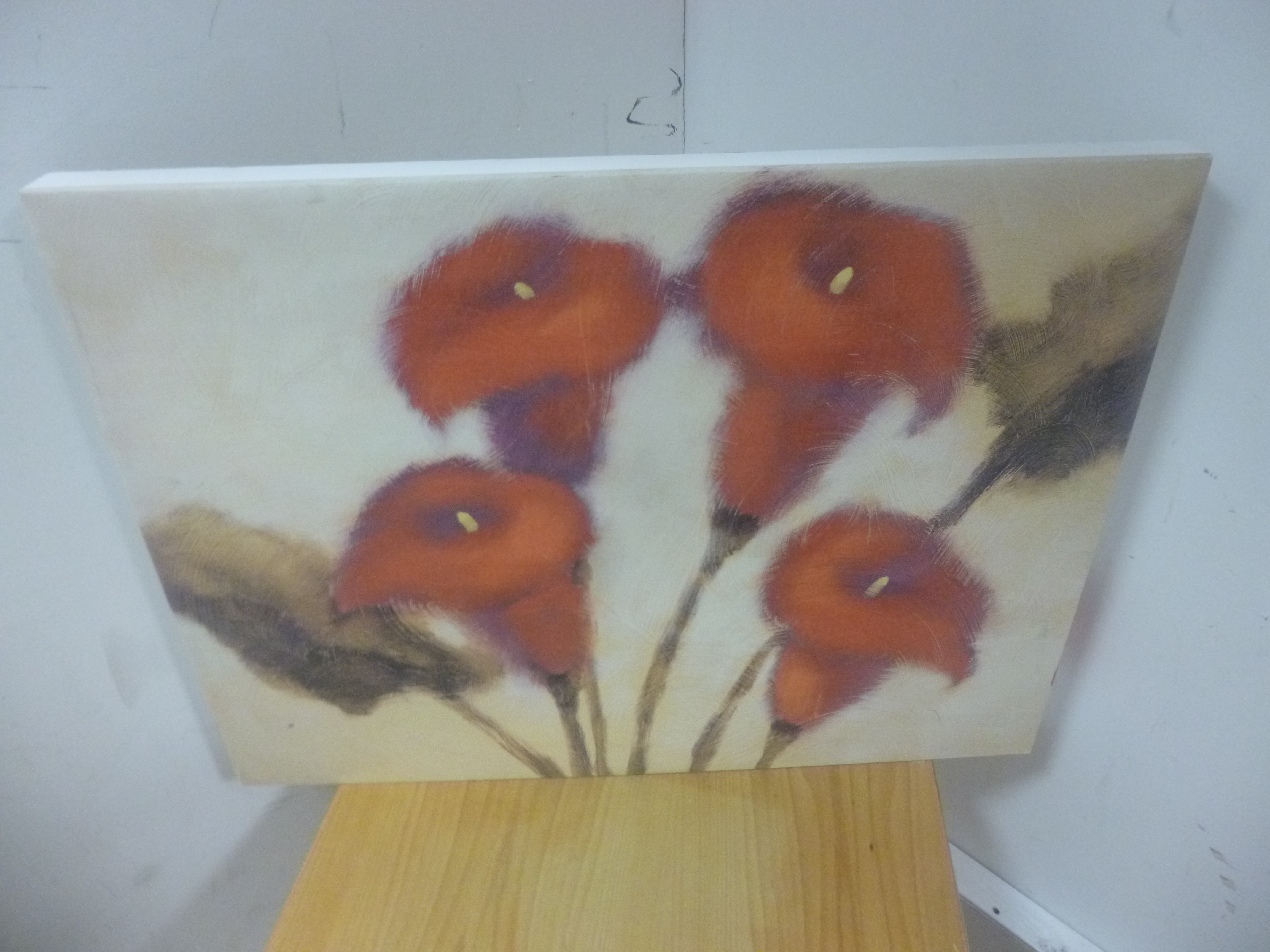 Canvas Art Work - Red Lillies (2)