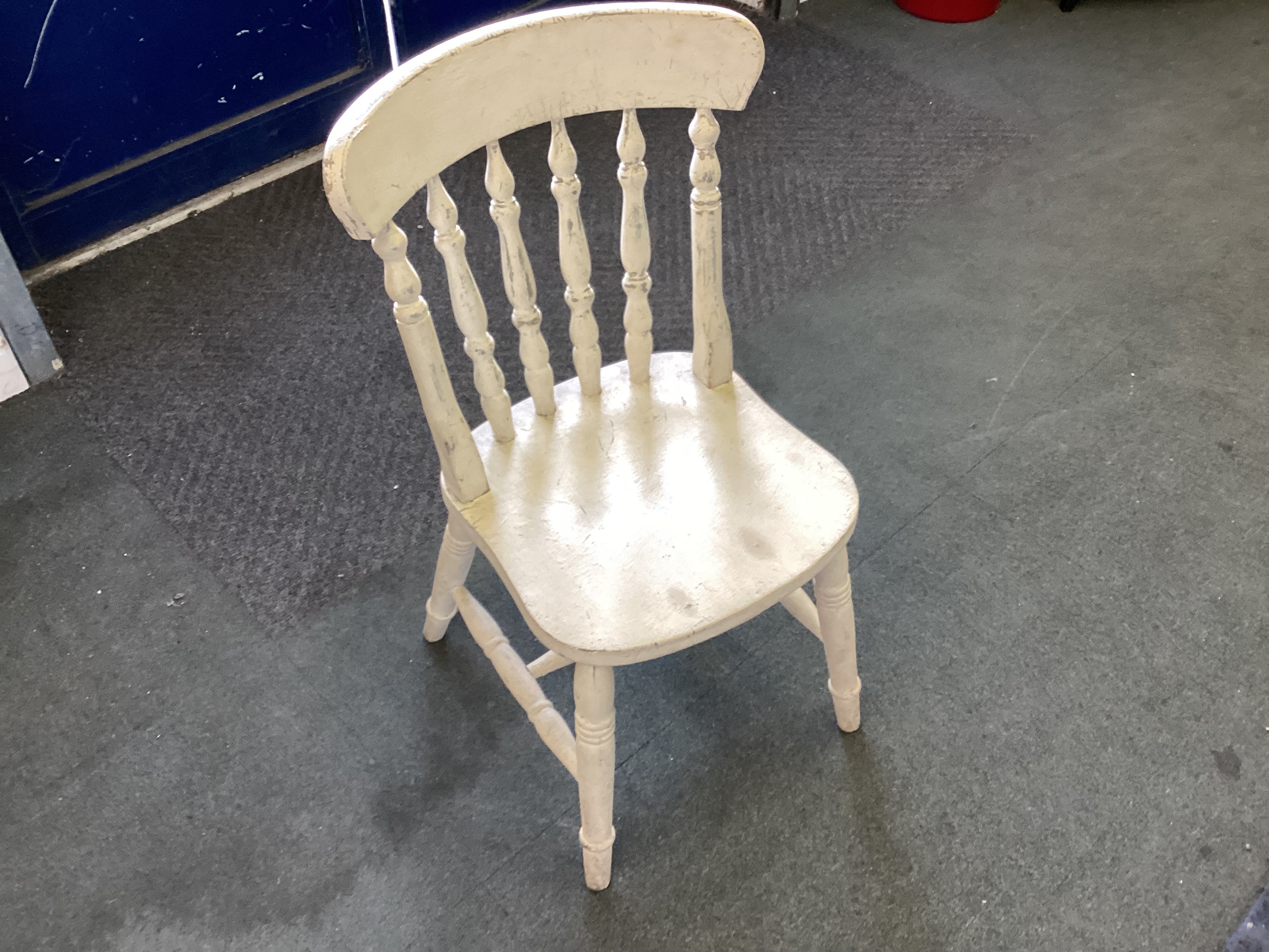 White Painted Kitchen Chair