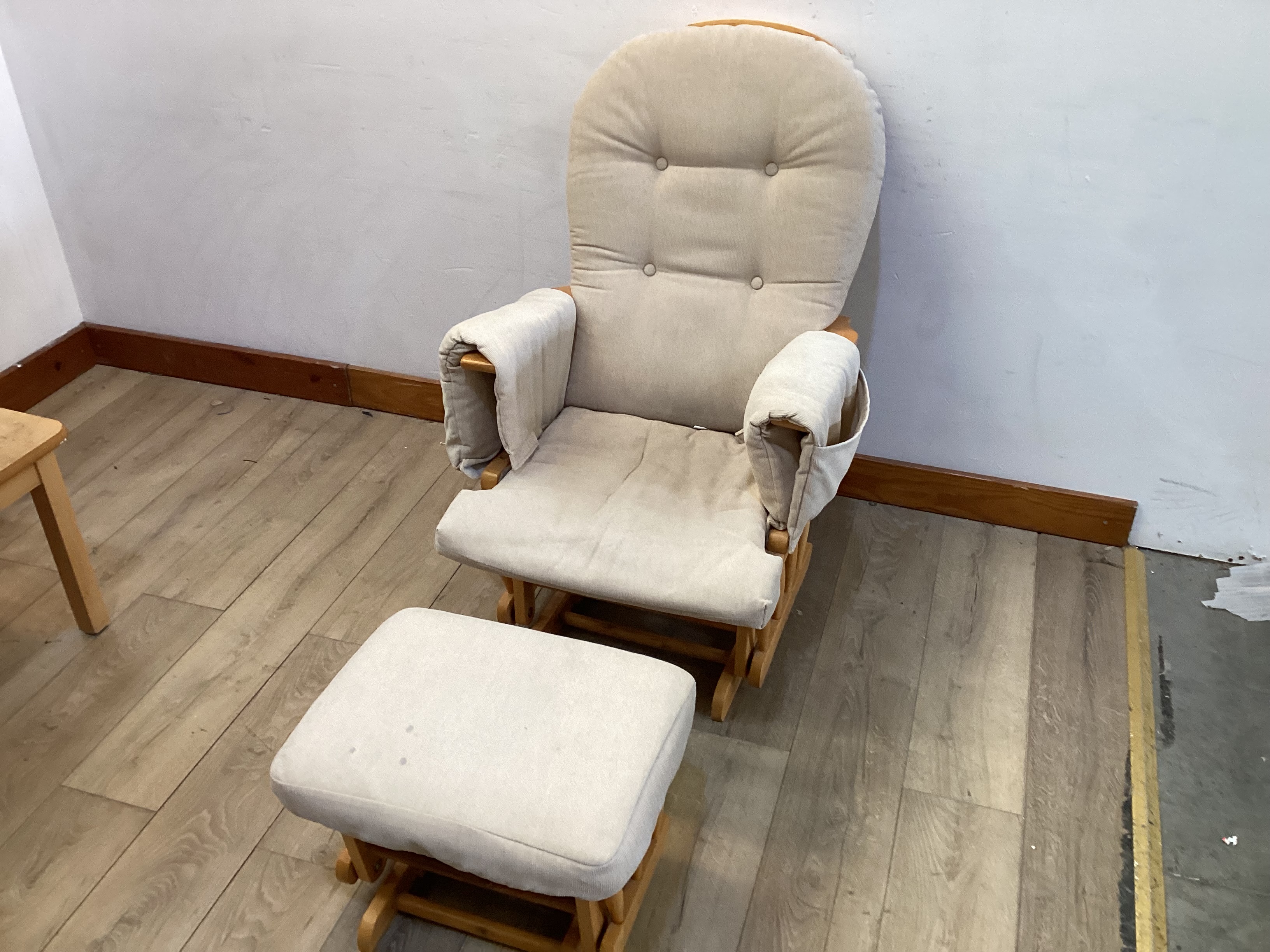 Nursing Chair with Foot Stool